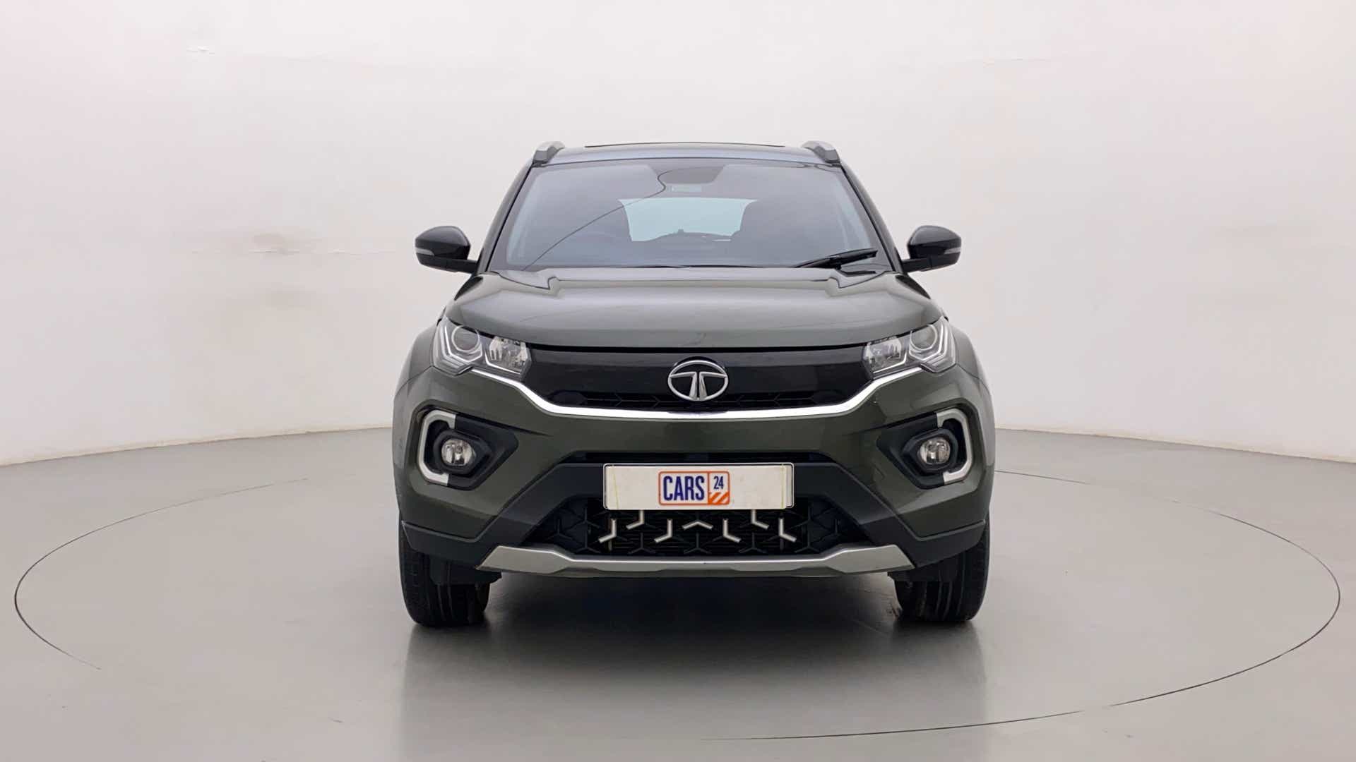 Front view of a Tata Nexon 2017-2023