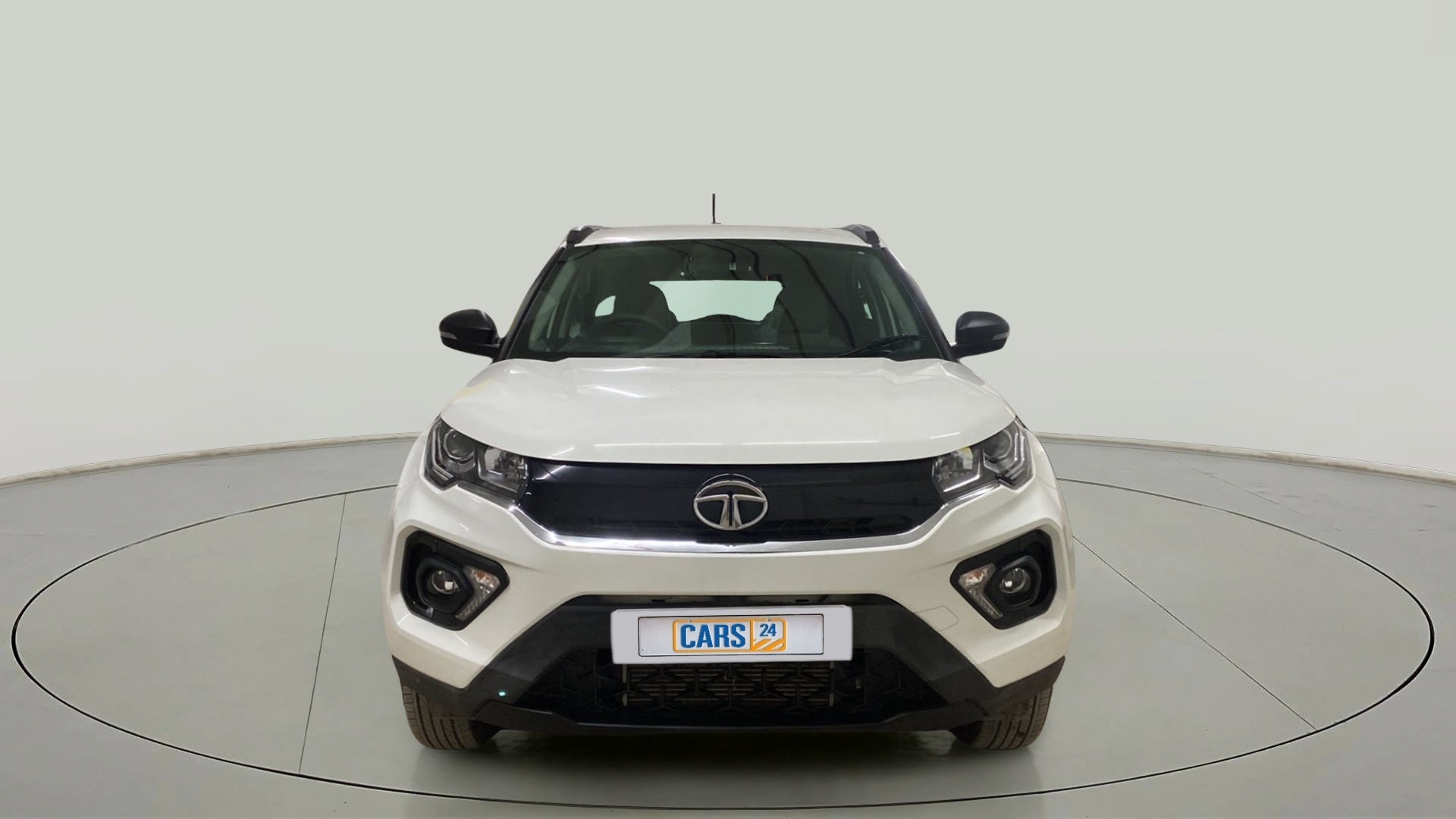 Front view of a Tata Nexon 2017-2023
