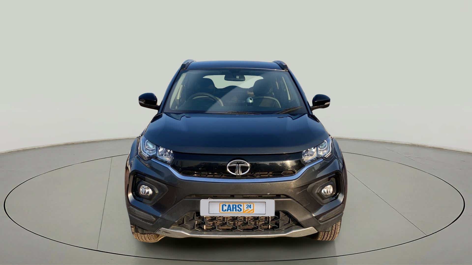 Front view of a Tata Nexon 2017-2023