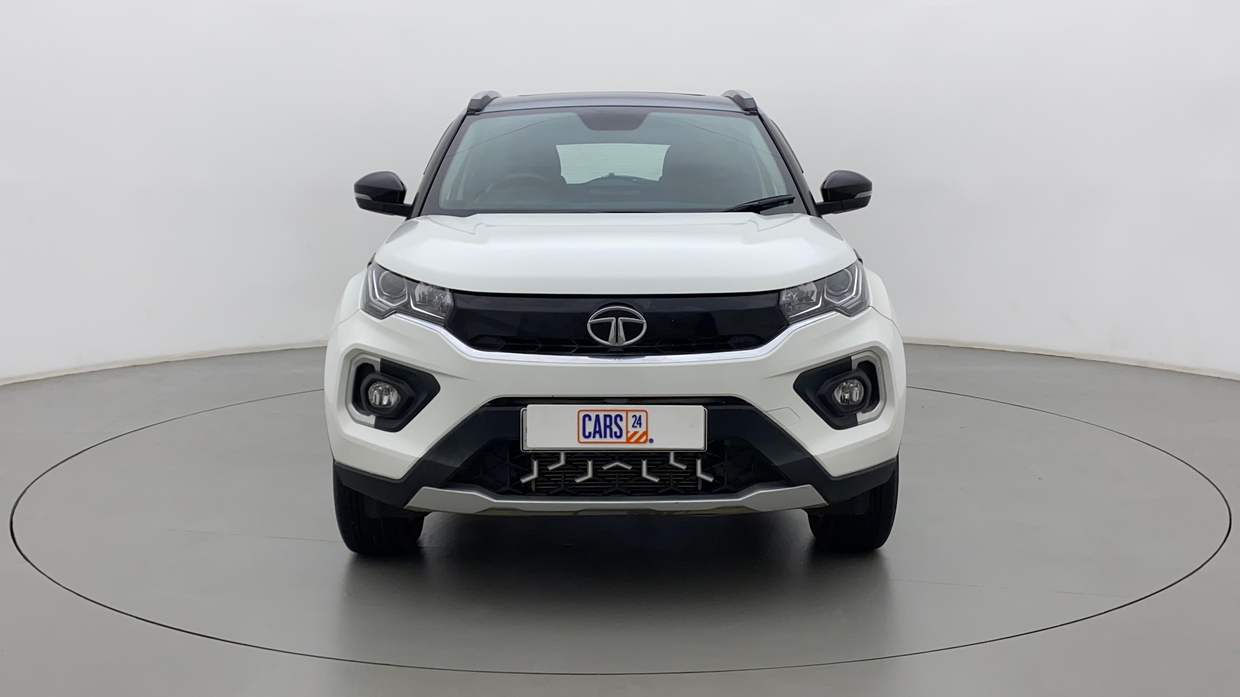 Front view of a Tata Nexon 2017-2023