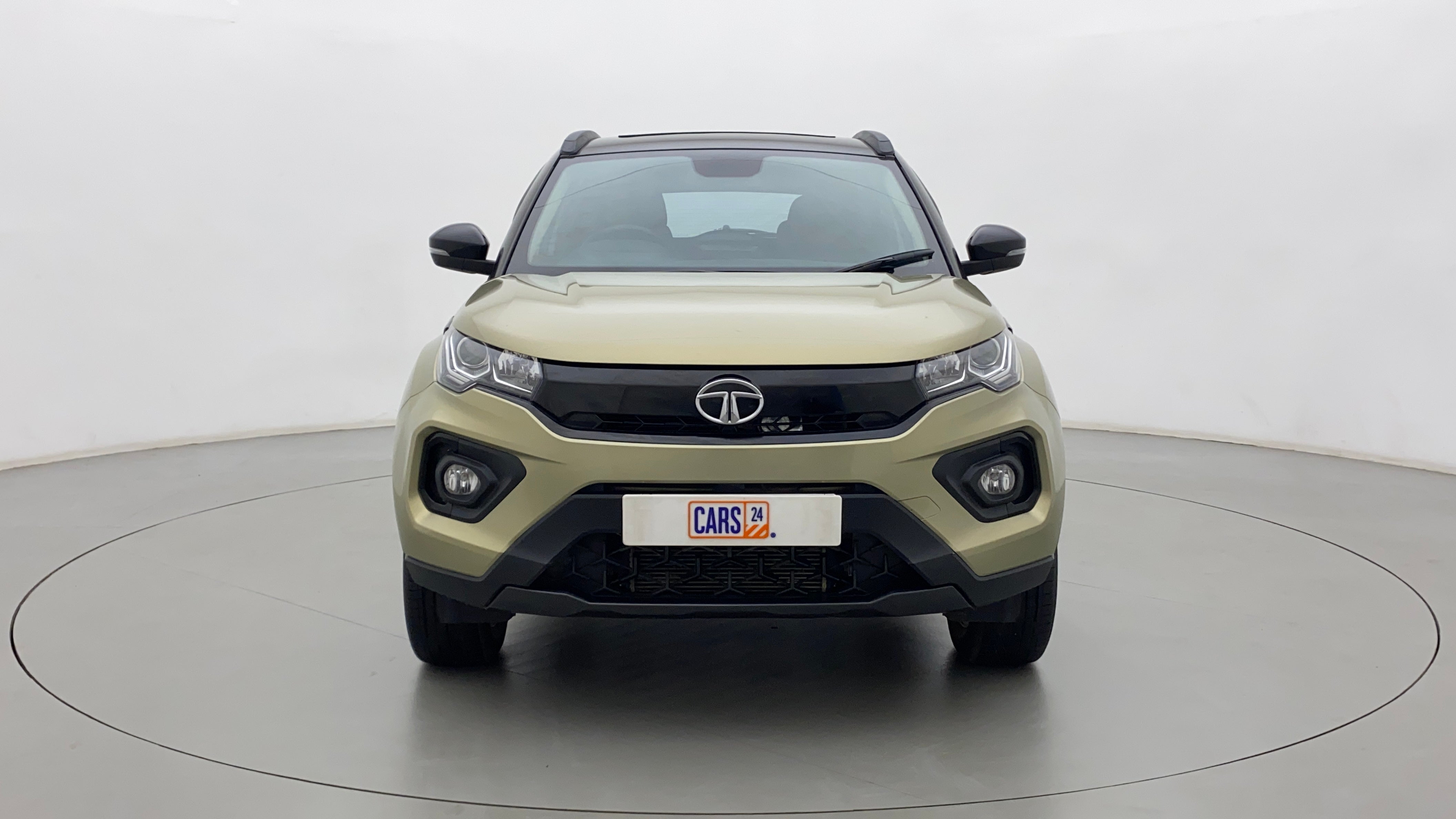 Front view of a Tata Nexon 2017-2023