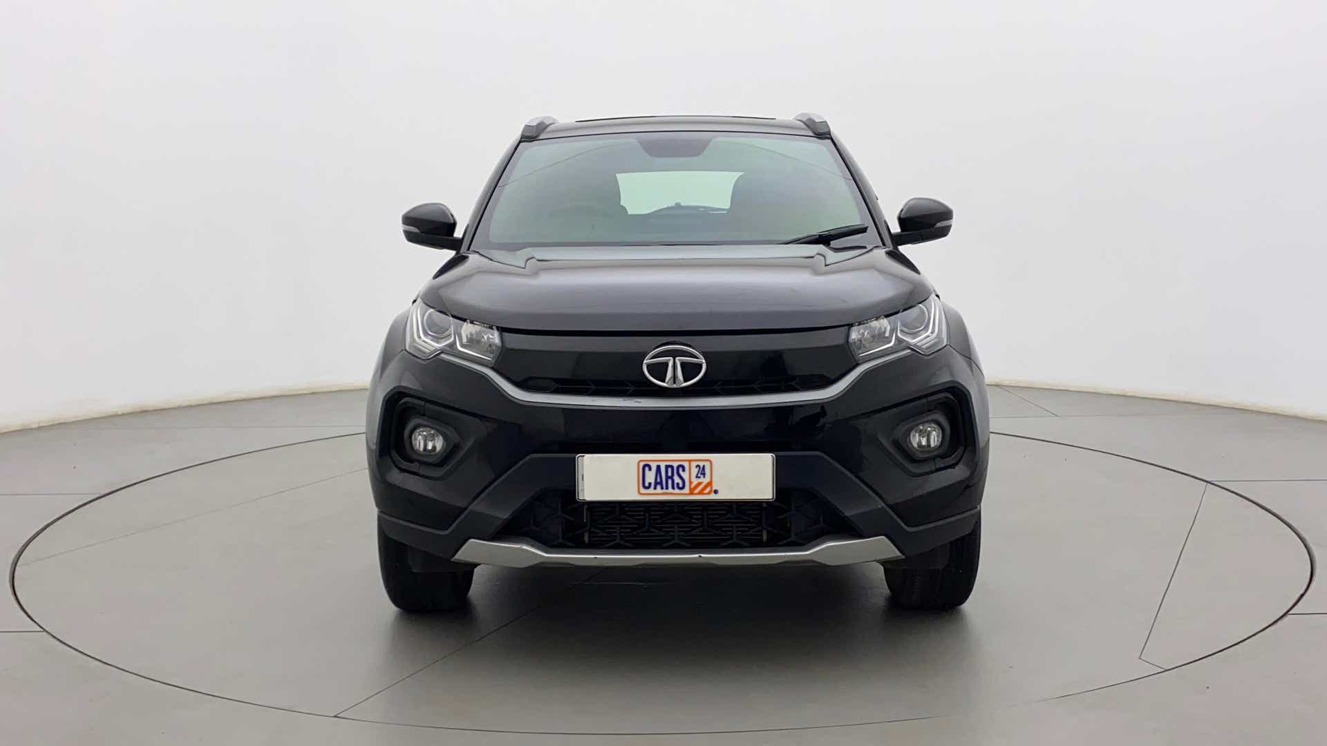 Front view of a Tata Nexon 2017-2023