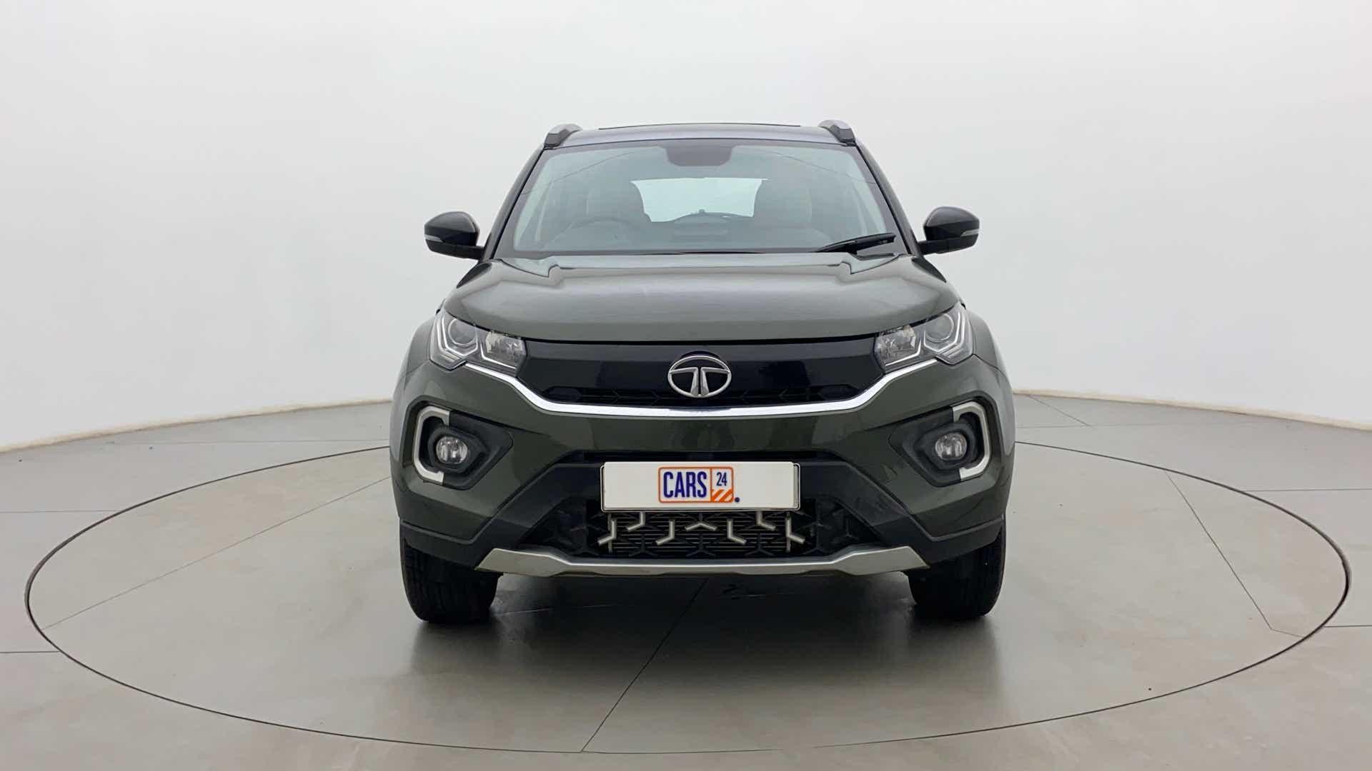 Front view of a Tata Nexon 2017-2023