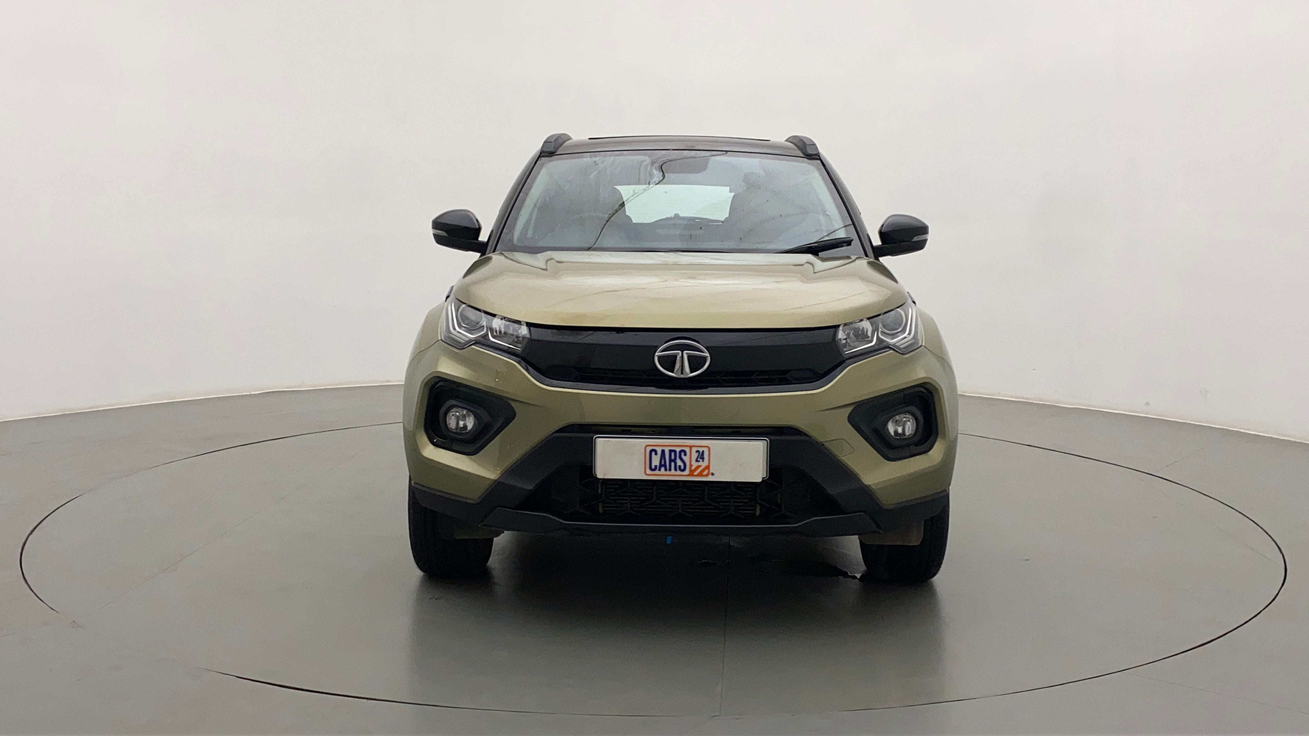 Front view of a Tata Nexon 2017-2023