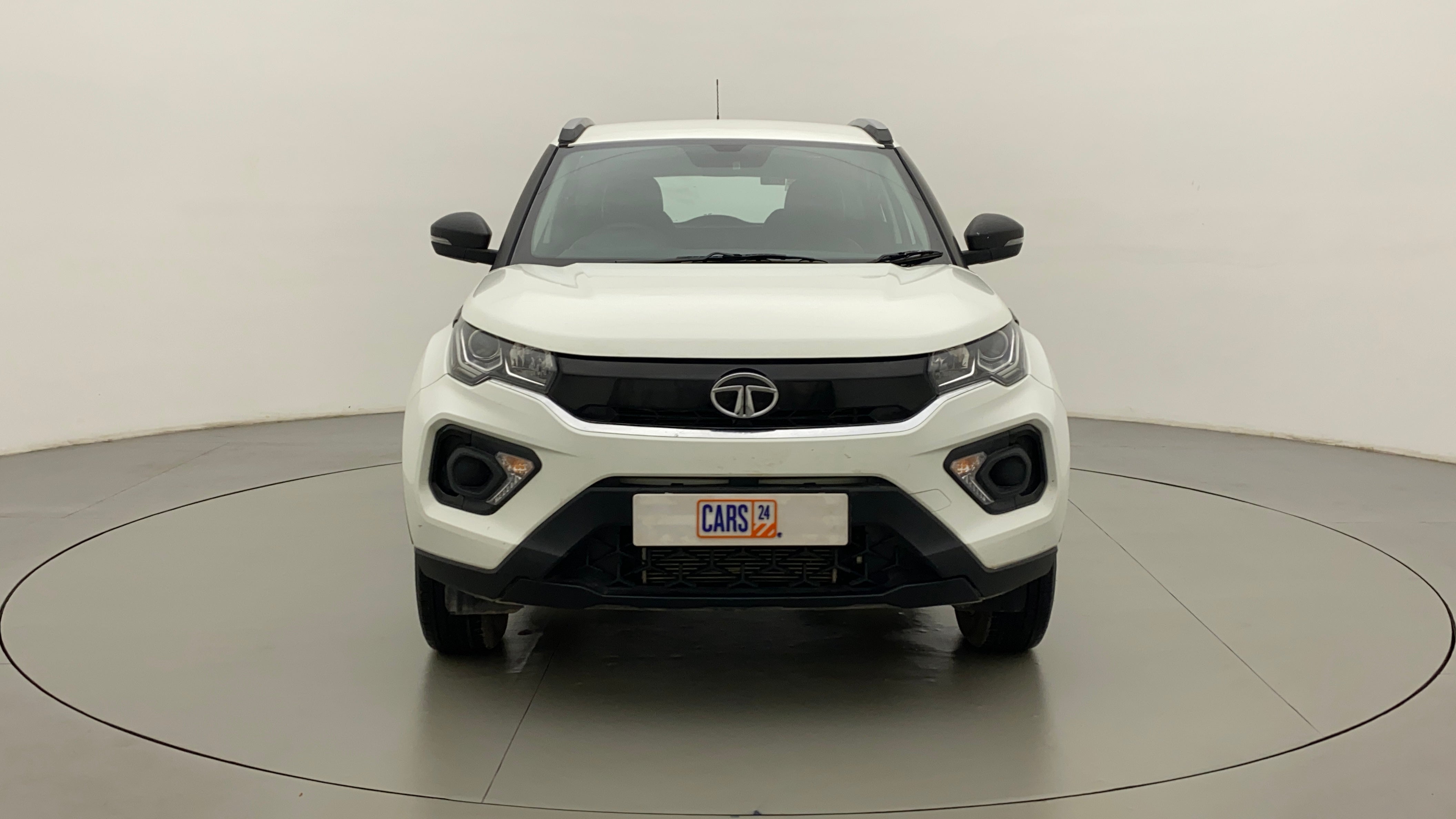Front view of a Tata Nexon 2017-2023