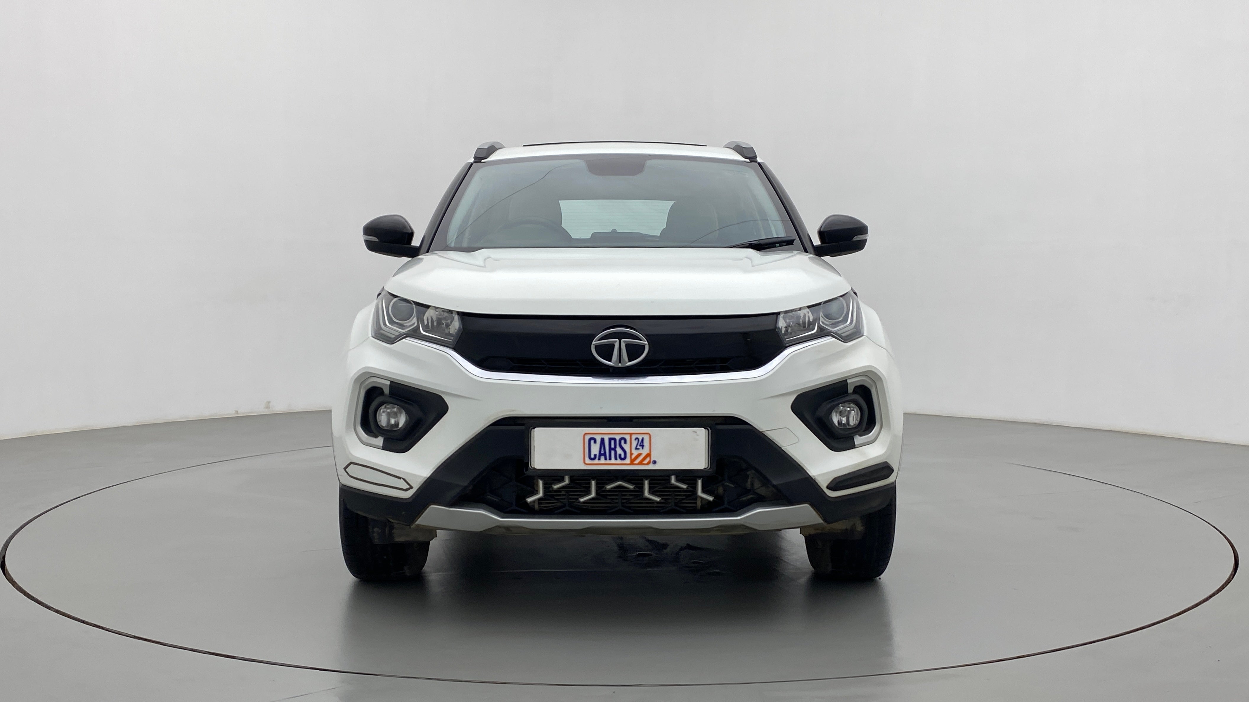 Front view of a Tata Nexon 2017-2023