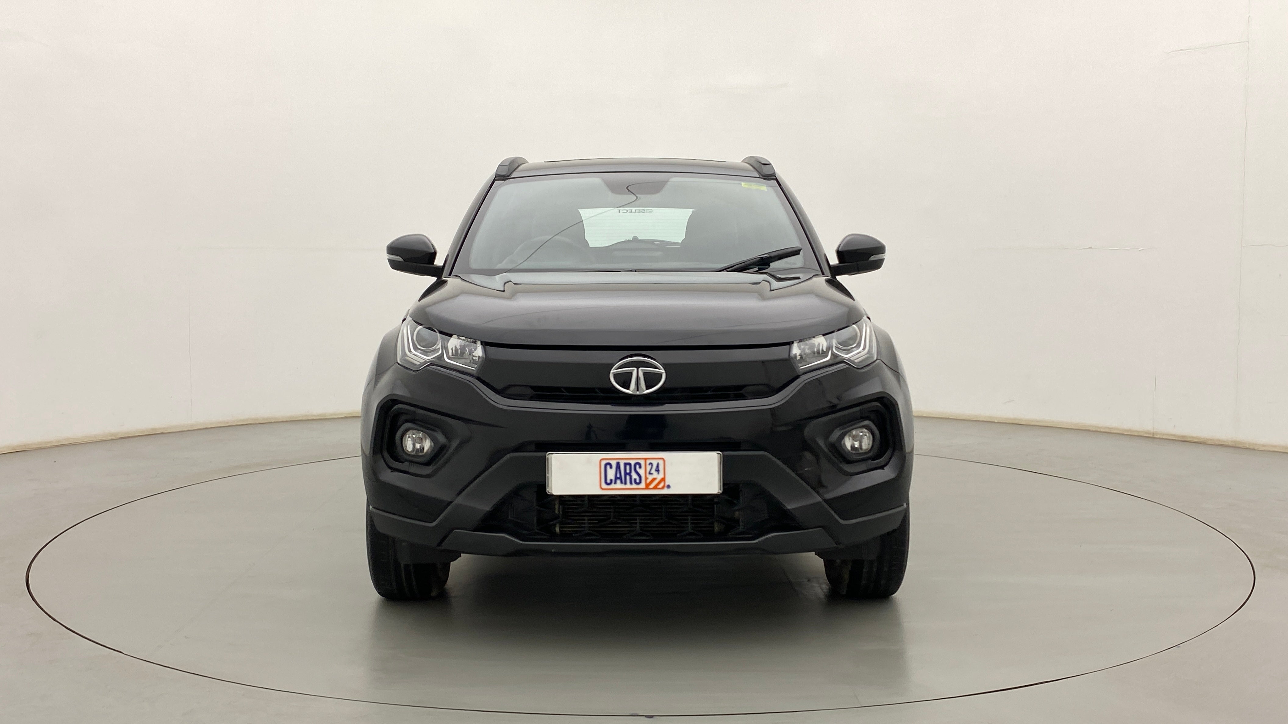 Front view of a Tata Nexon 2017-2023