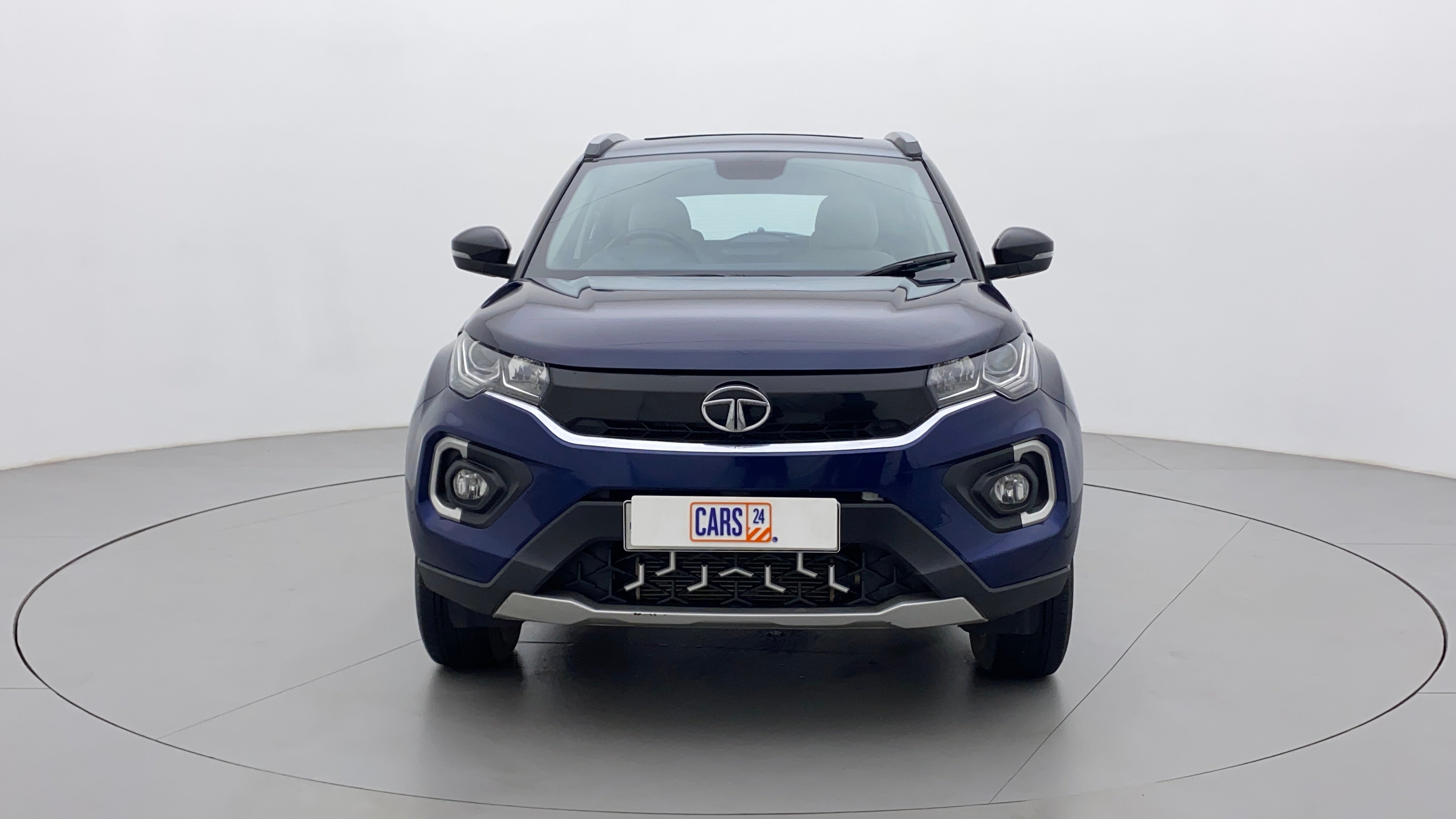 Front view of a Tata Nexon 2017-2023