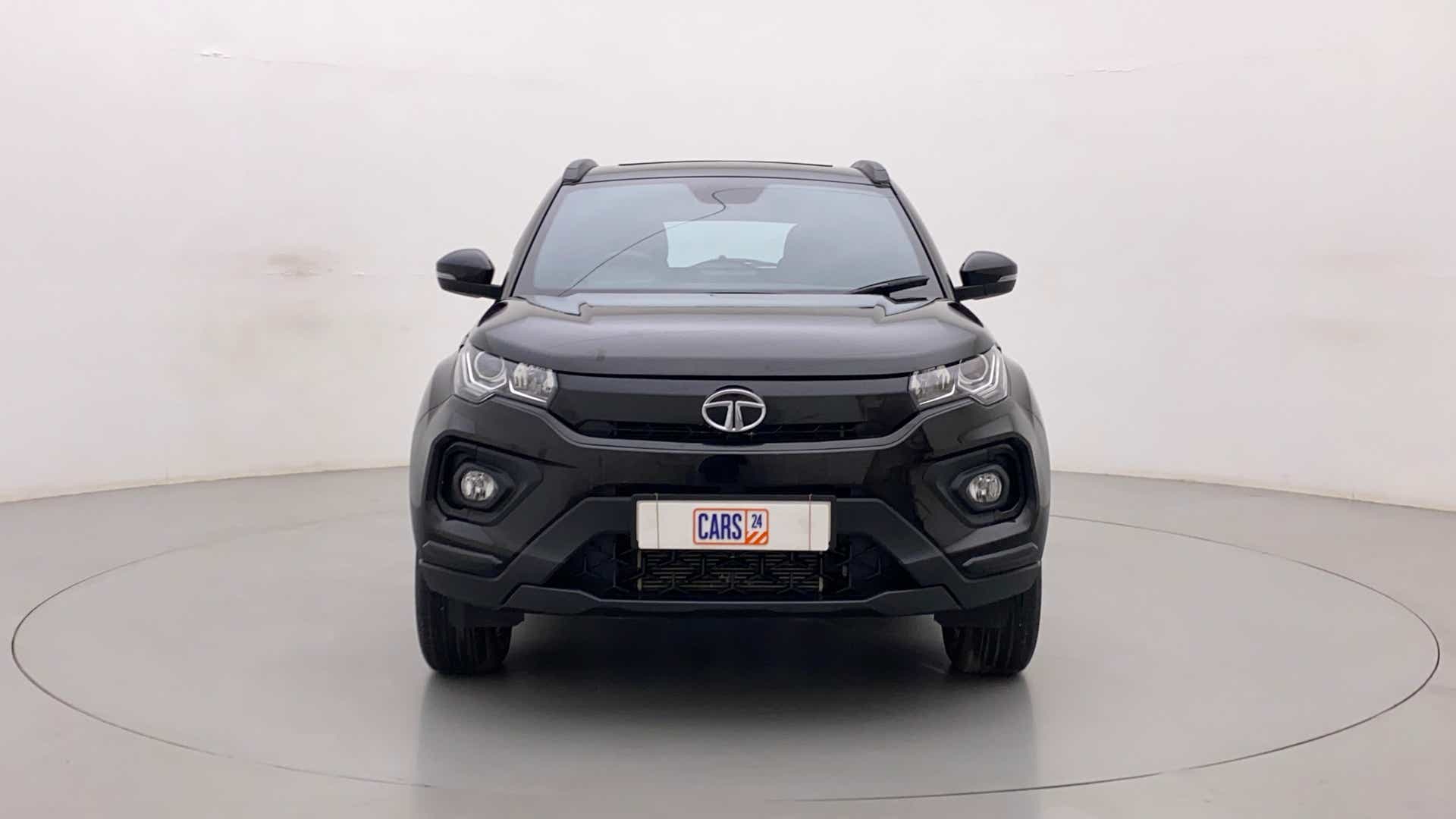 Front view of a Tata Nexon 2017-2023