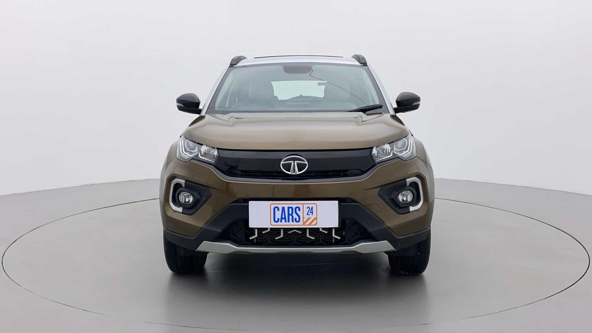 Front view of a Tata Nexon 2017-2023