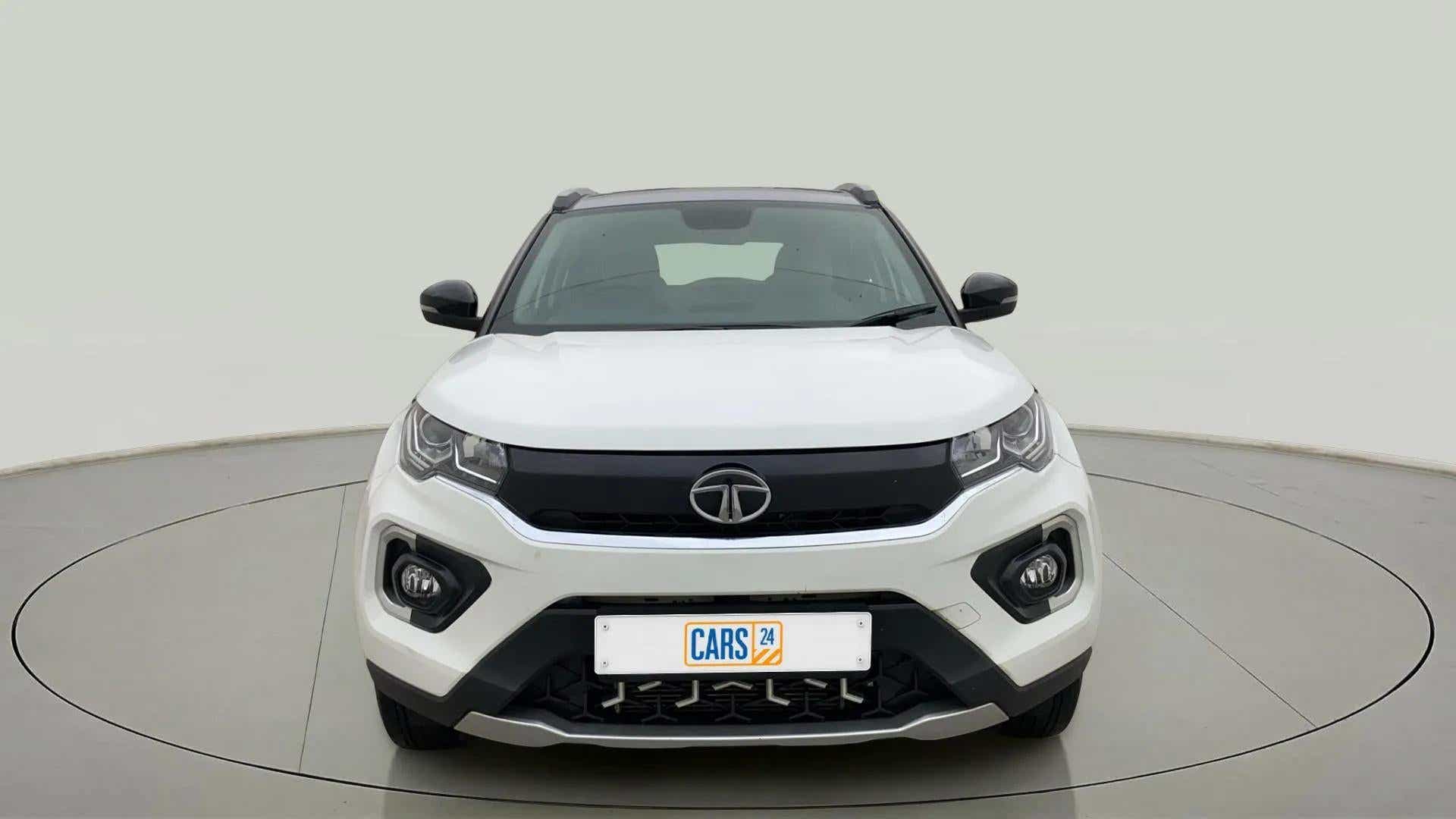 Front view of a Tata Nexon 2017-2023