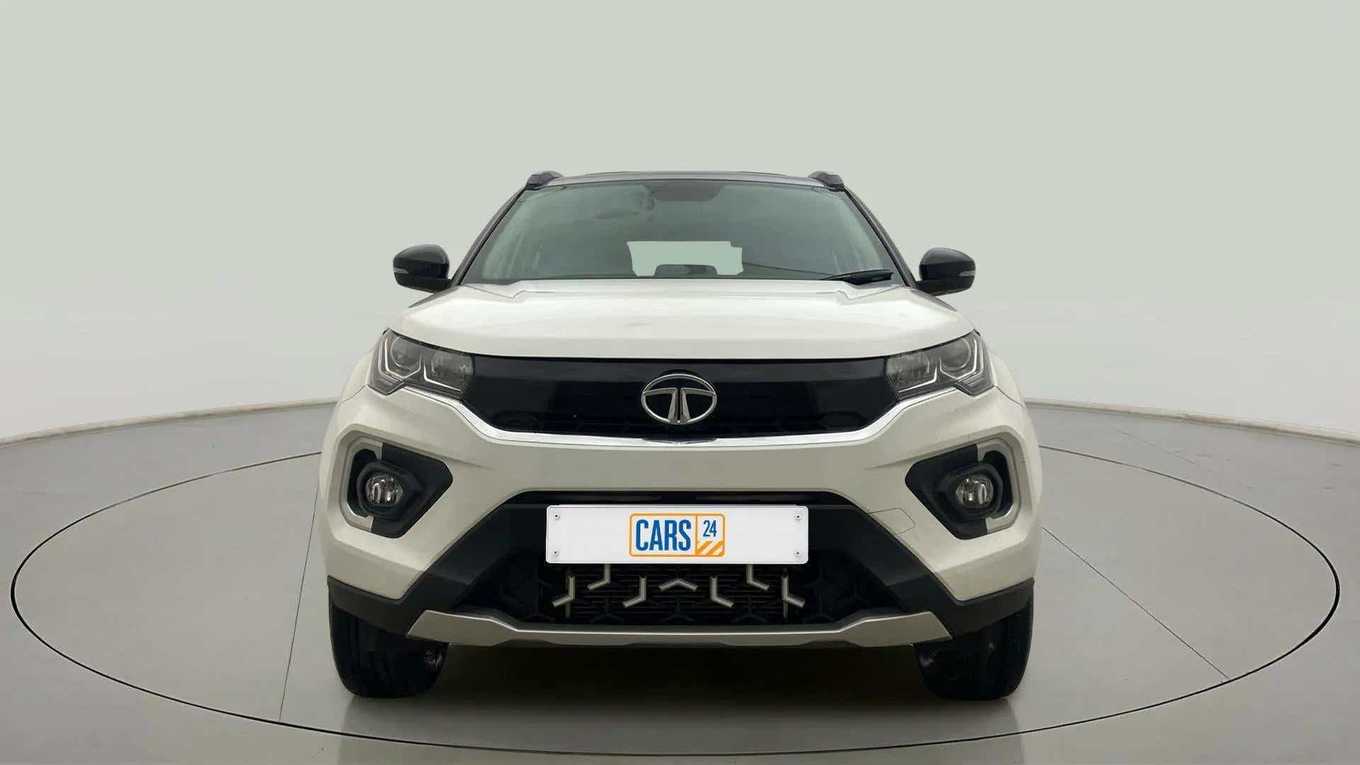 Front view of a Tata Nexon 2017-2023