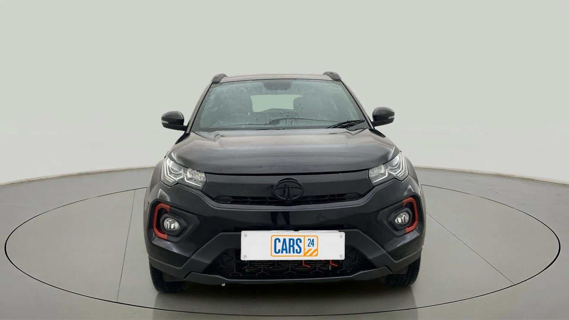 Front view of a Tata Nexon 2017-2023