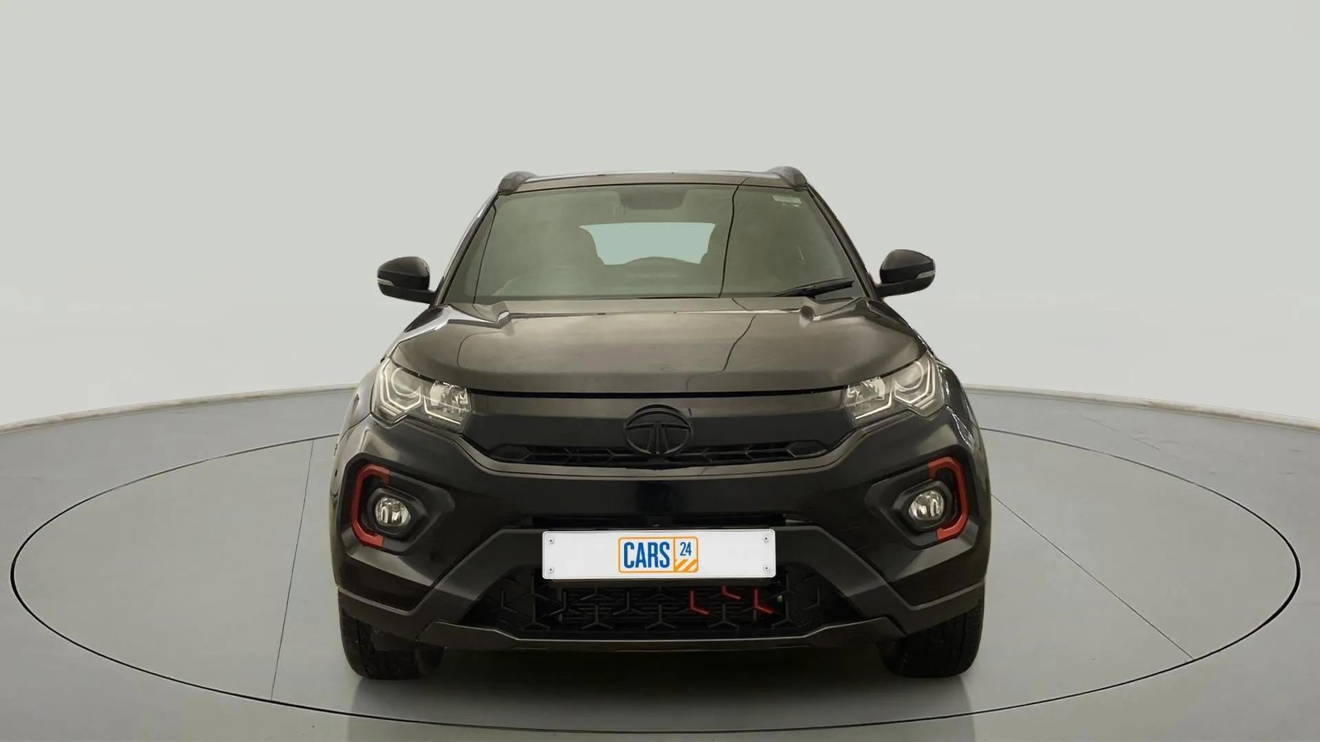 Front view of a Tata Nexon 2017-2023