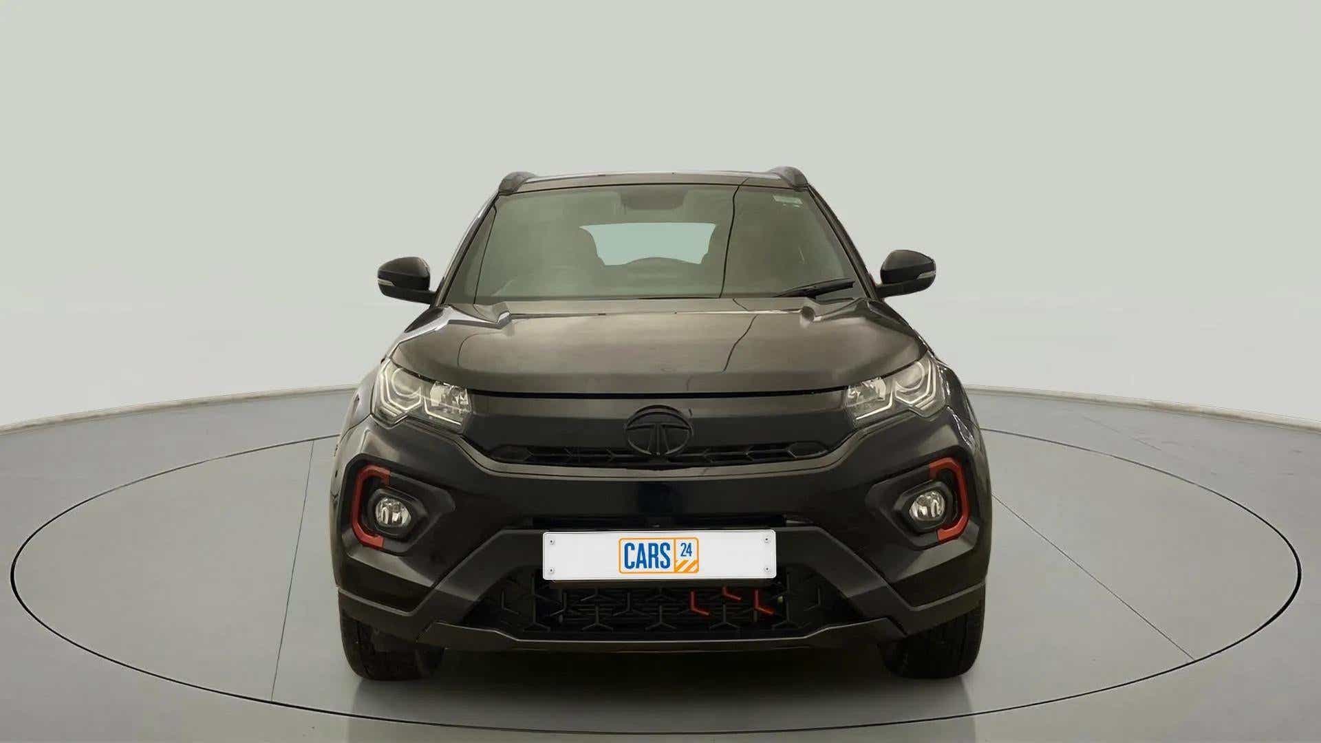 Front view of a Tata Nexon 2017-2023