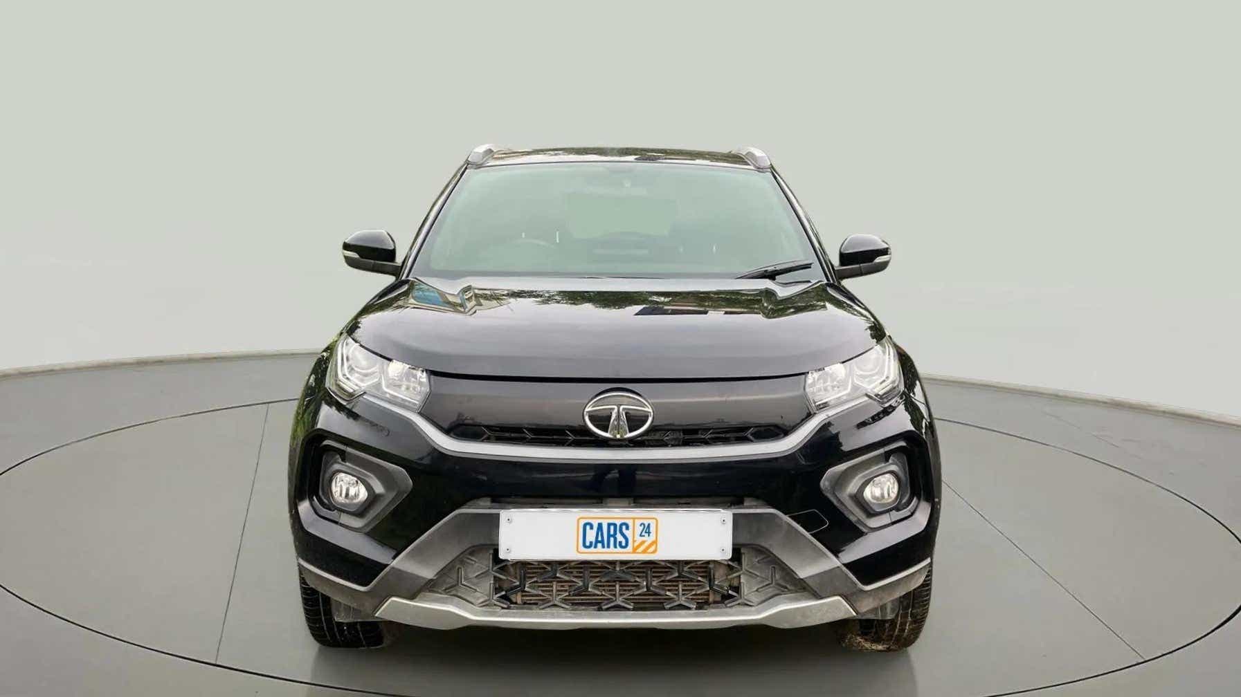 Front view of a Tata Nexon 2017-2023
