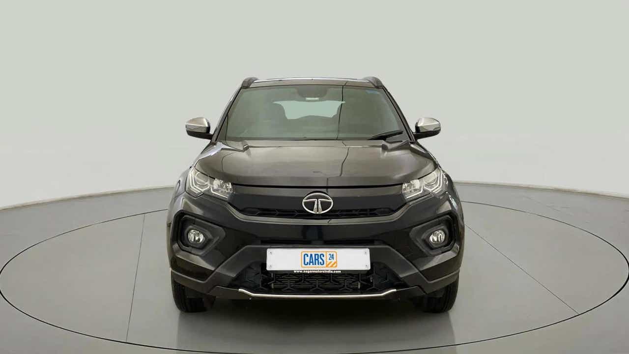 Front view of a Tata Nexon 2017-2023