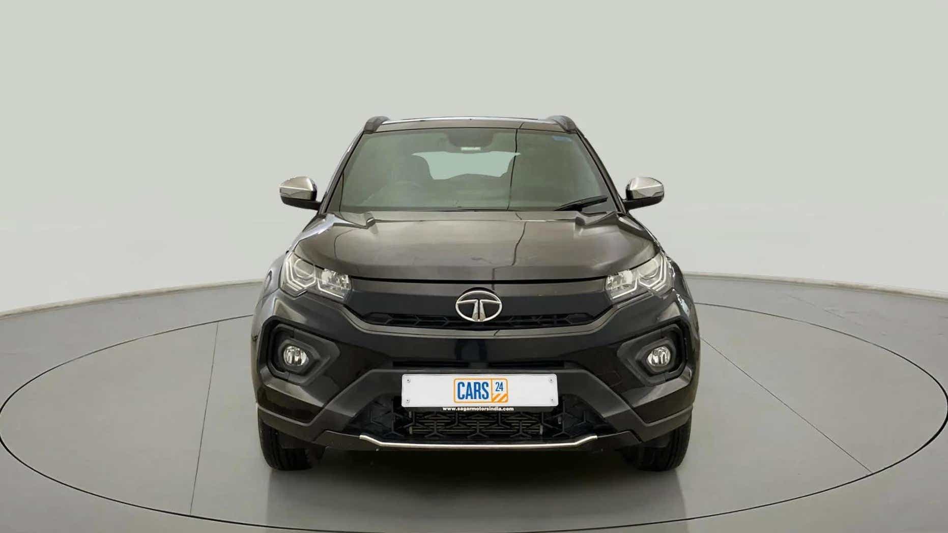 Front view of a Tata Nexon 2017-2023