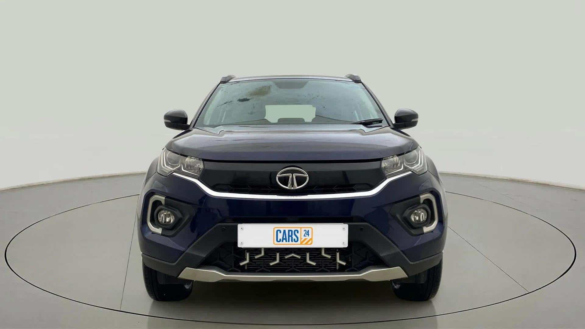 Front view of a Tata Nexon 2017-2023