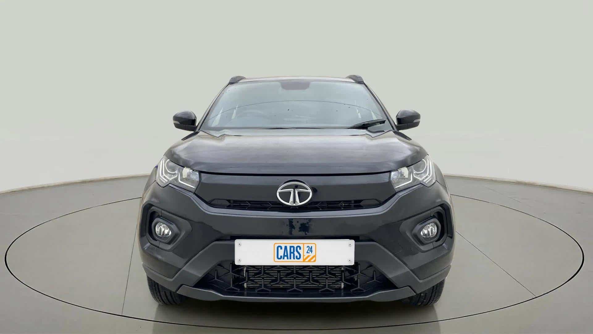 Front view of a Tata Nexon 2017-2023