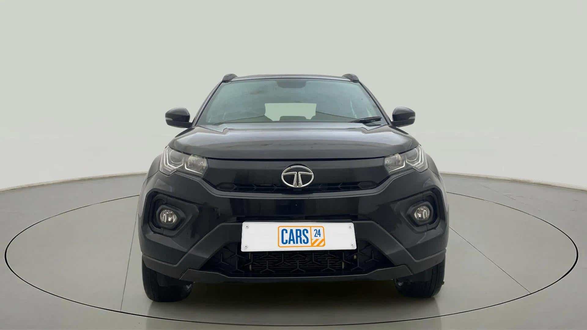 Front view of a Tata Nexon 2017-2023