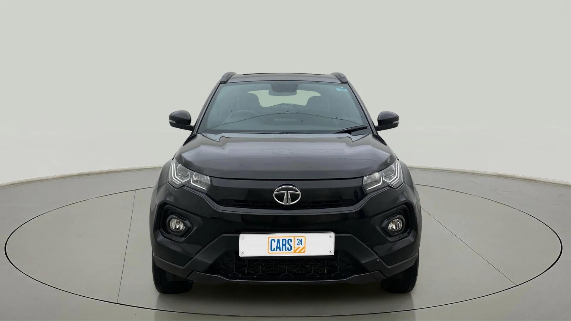 Front view of a Tata Nexon 2017-2023
