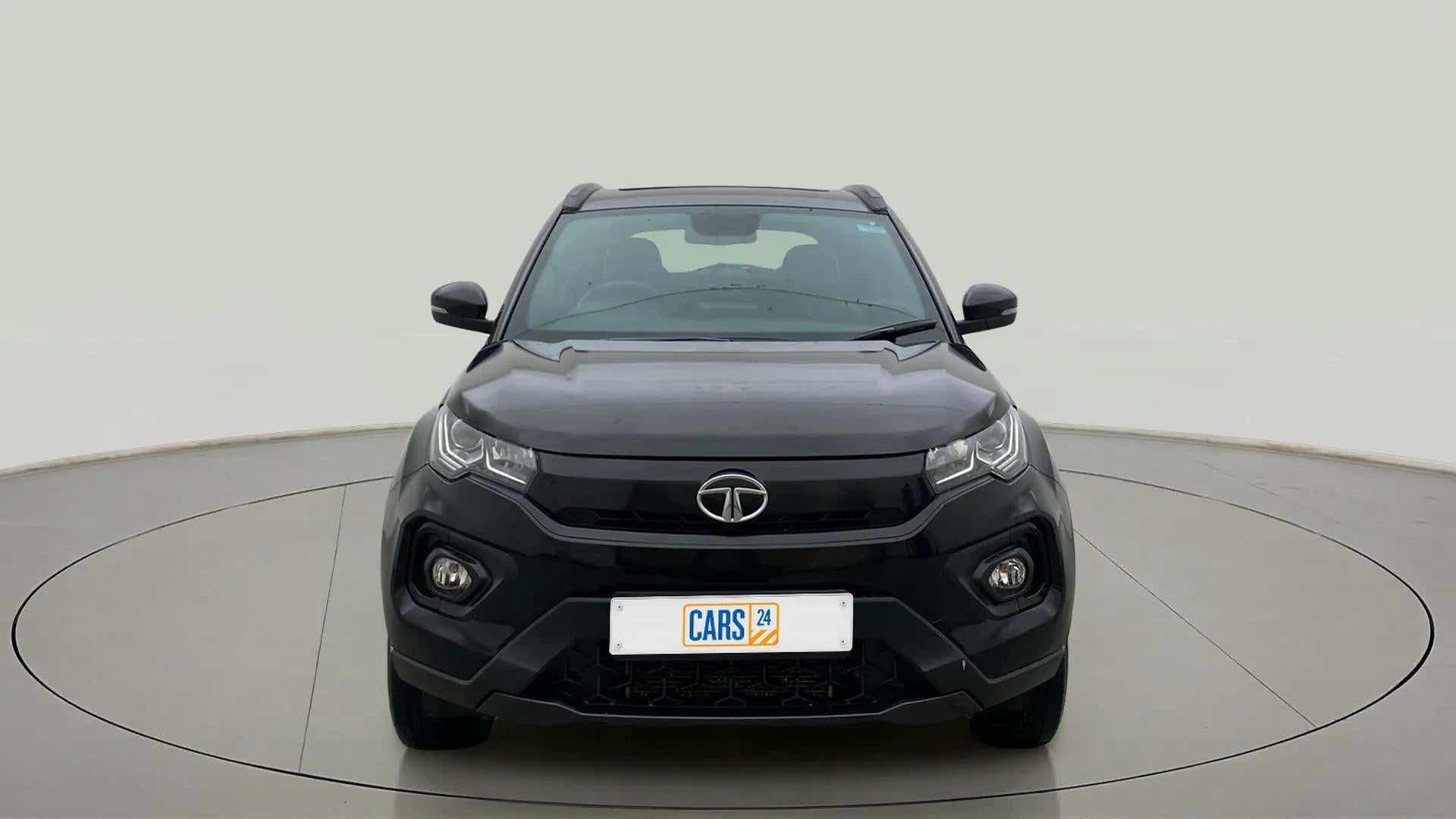 Front view of a Tata Nexon 2017-2023