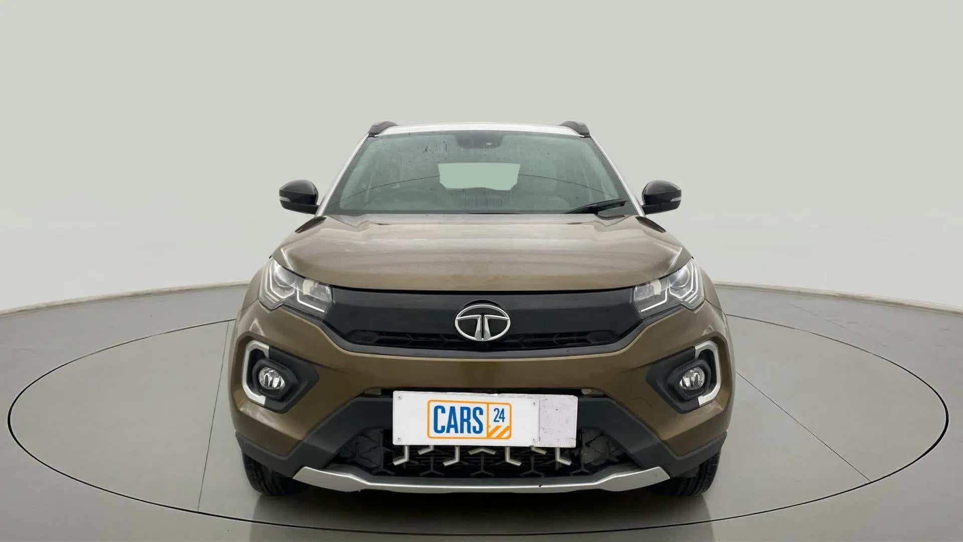 Front view of a Tata Nexon 2017-2023