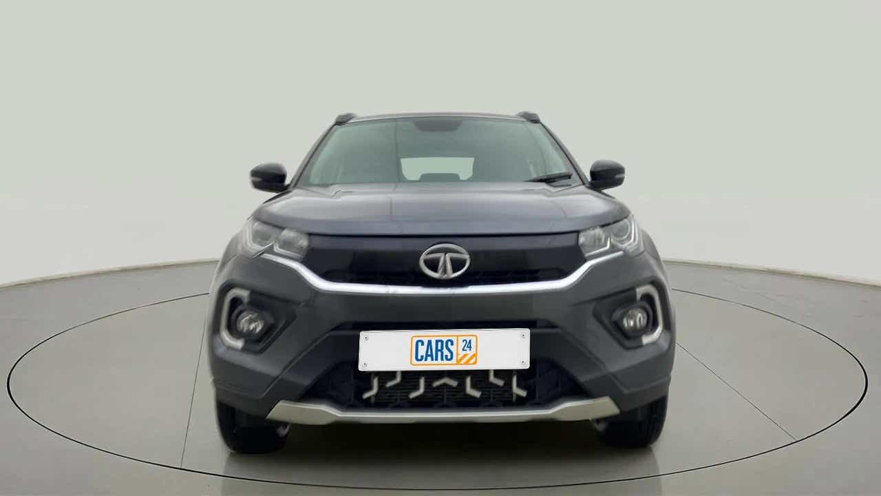Front view of a Tata Nexon 2017-2023