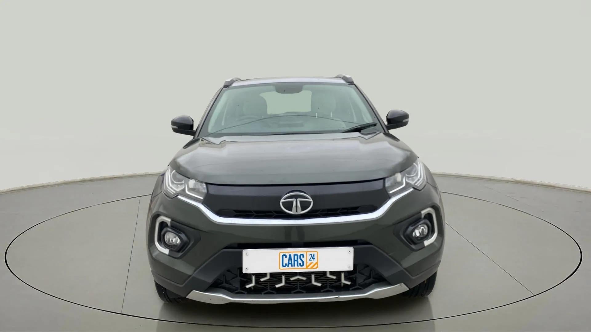 Front view of a Tata Nexon 2017-2023