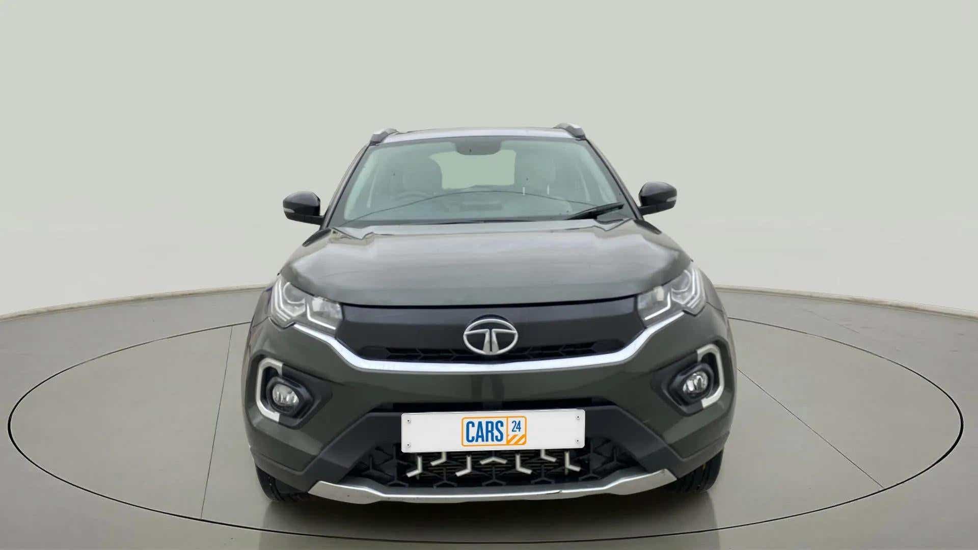 Front view of a Tata Nexon 2017-2023