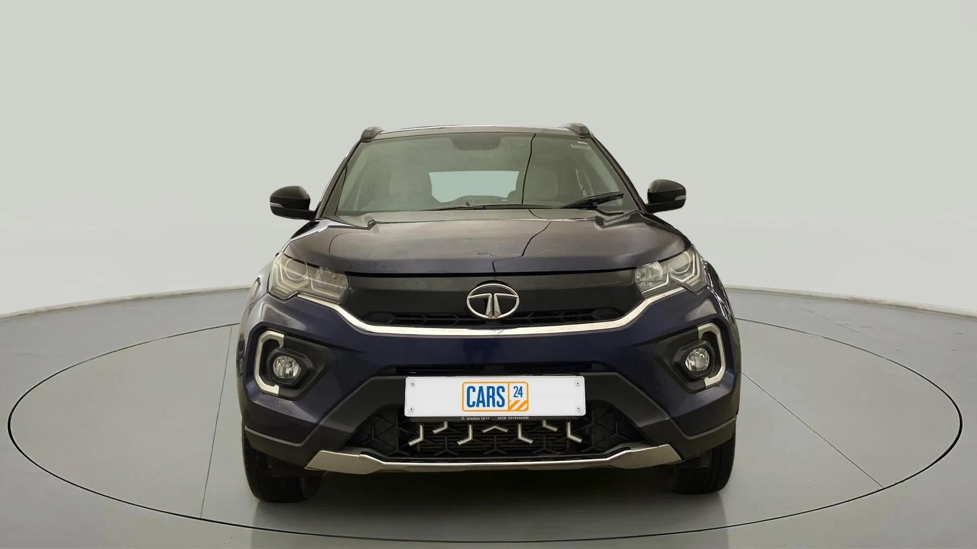 Front view of a Tata Nexon 2017-2023