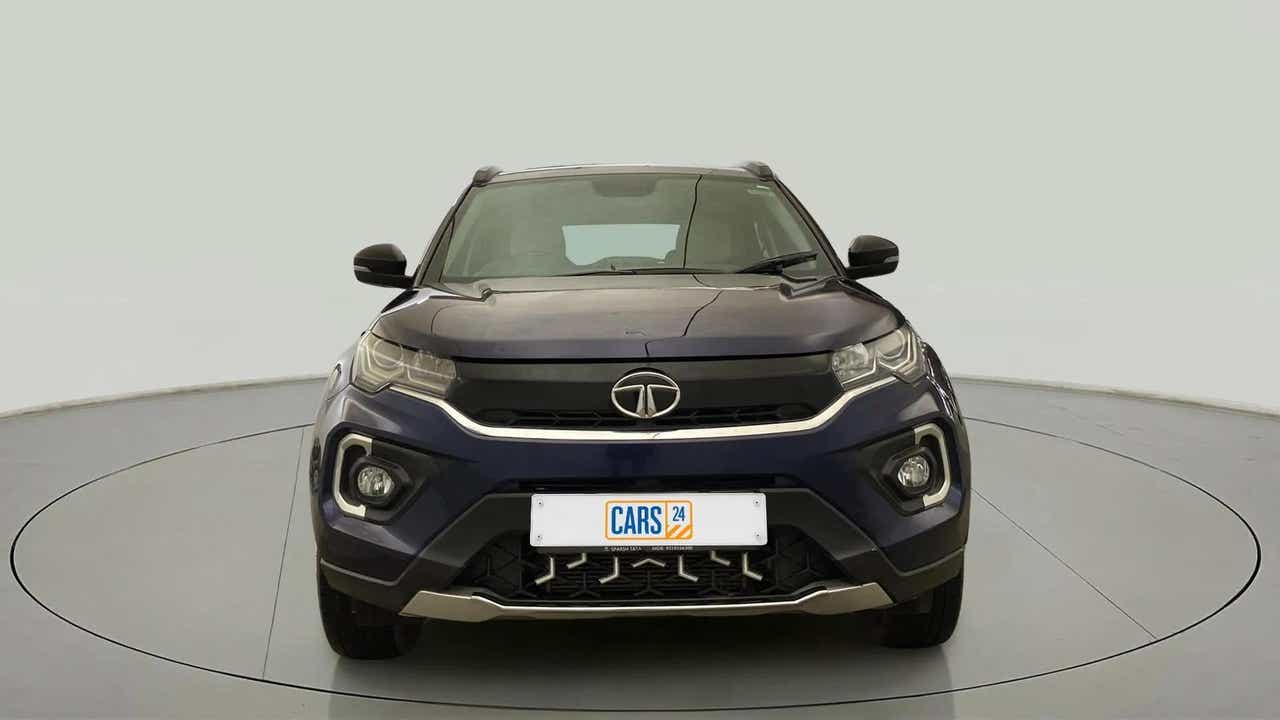 Front view of a Tata Nexon 2017-2023