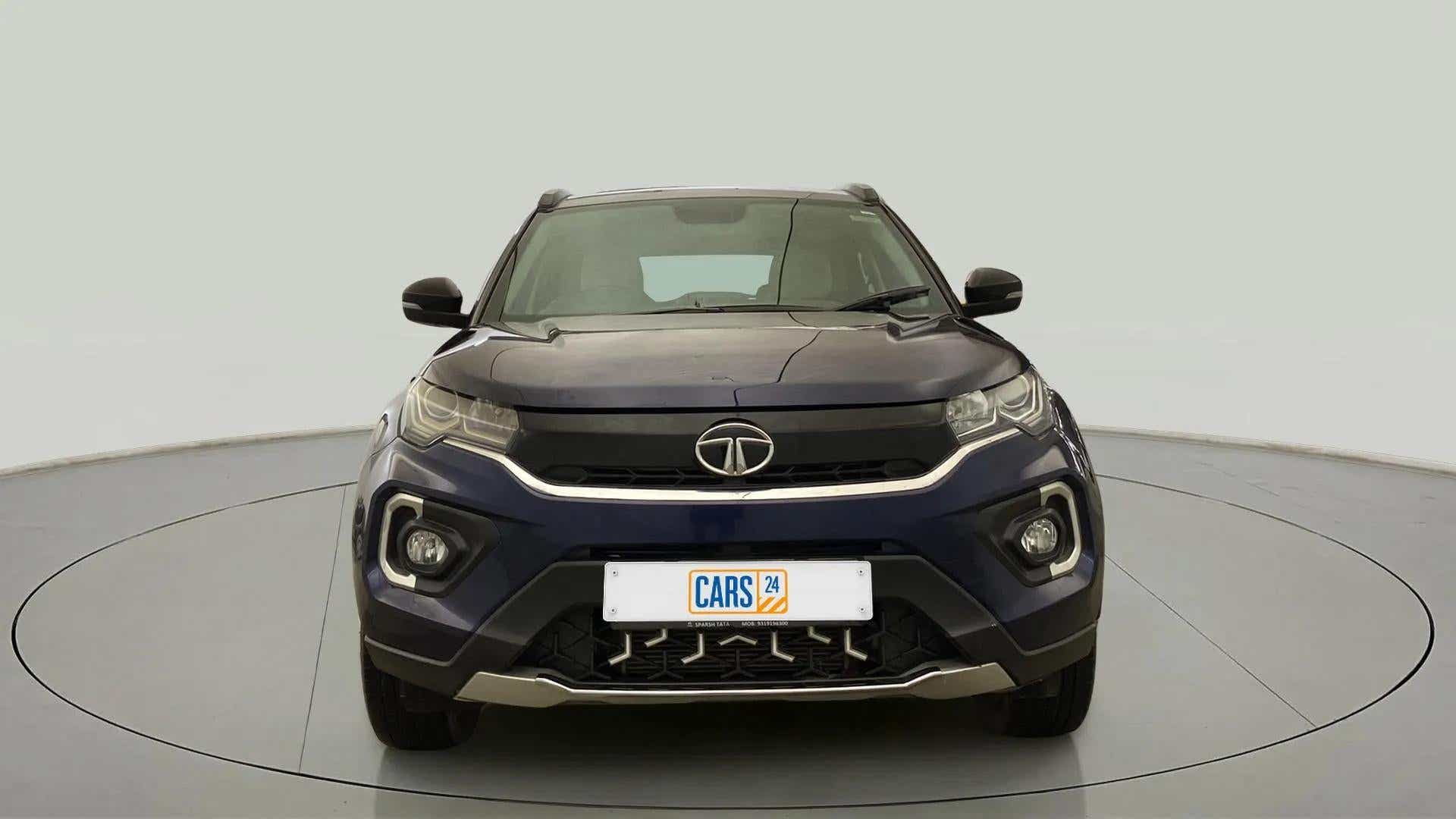 Front view of a Tata Nexon 2017-2023