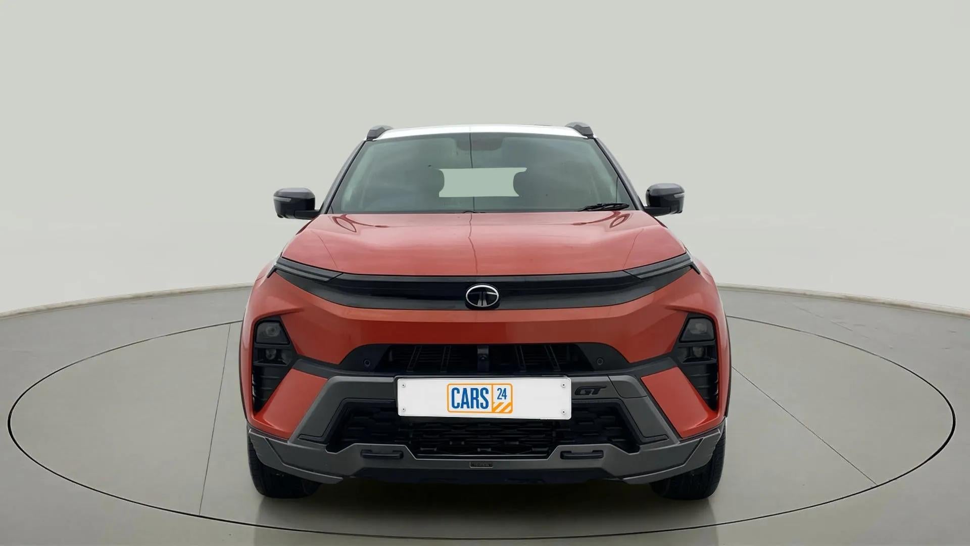 Front view of a Tata Nexon