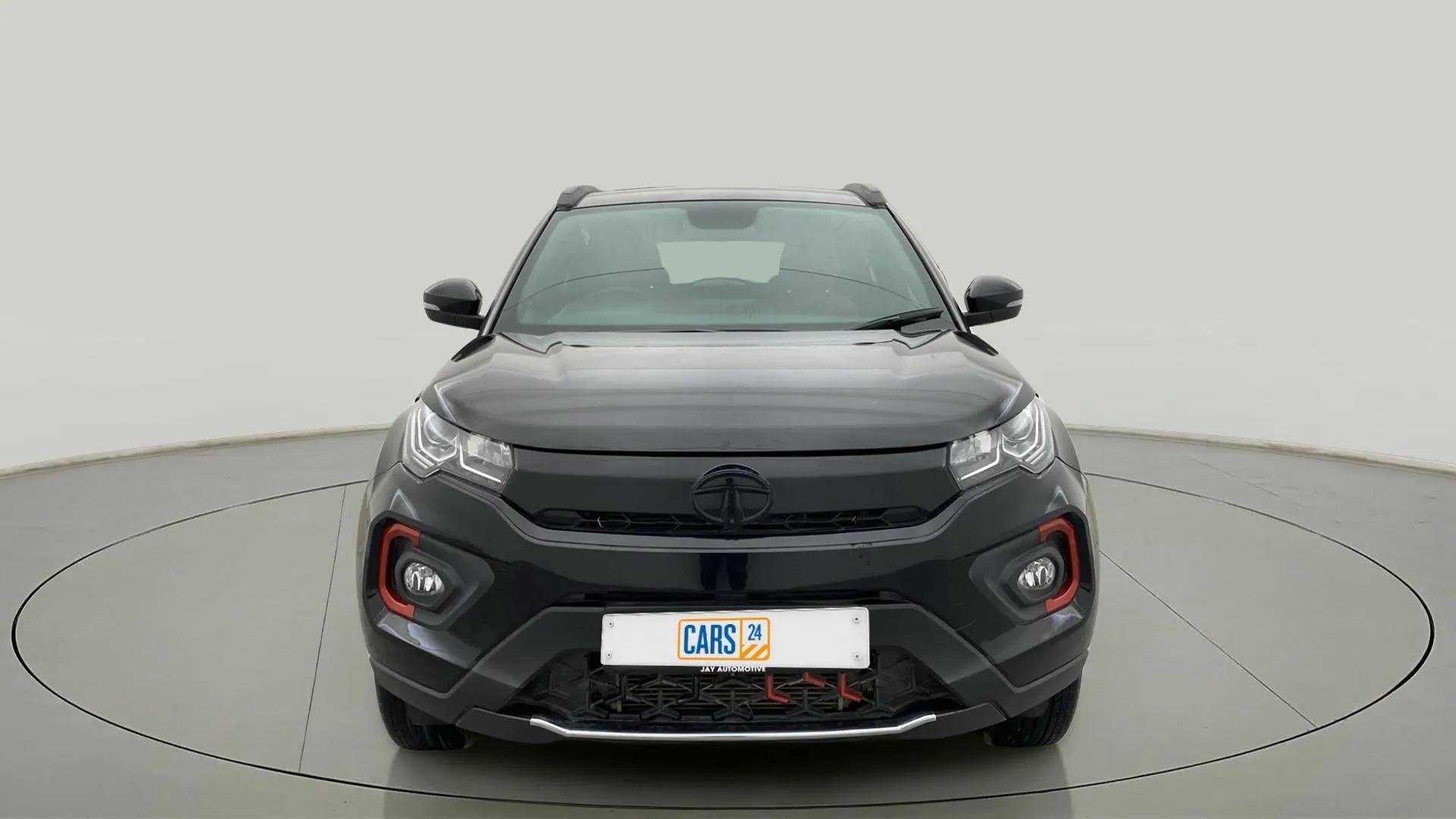 Front view of a Tata Nexon 2017-2023