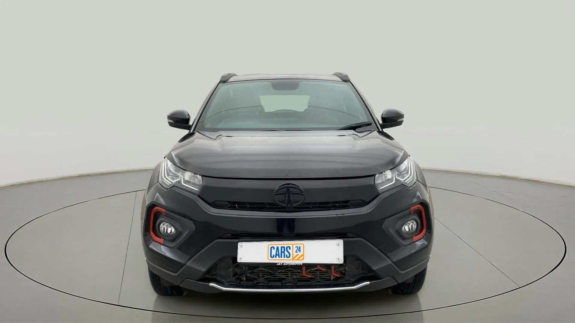 Front view of a Tata Nexon 2017-2023