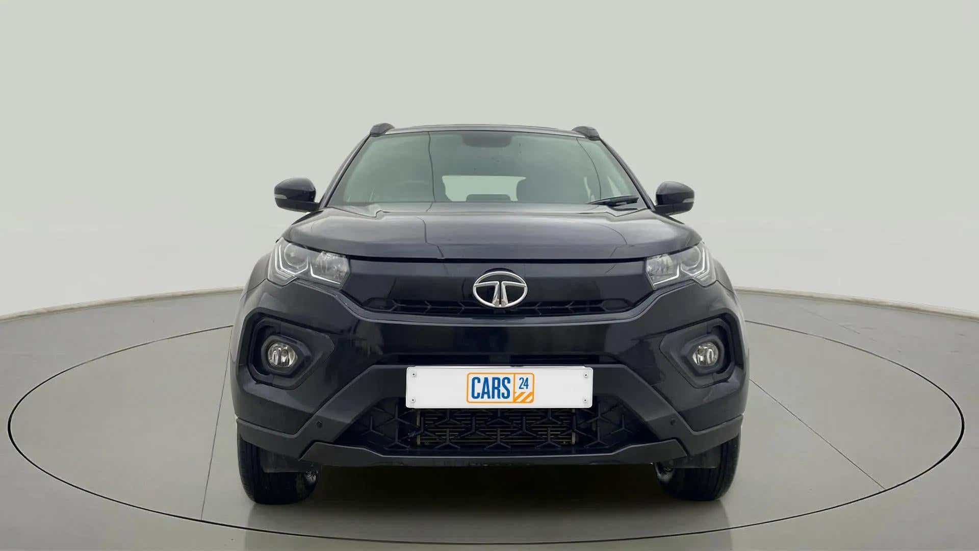 Front view of a Tata Nexon 2017-2023