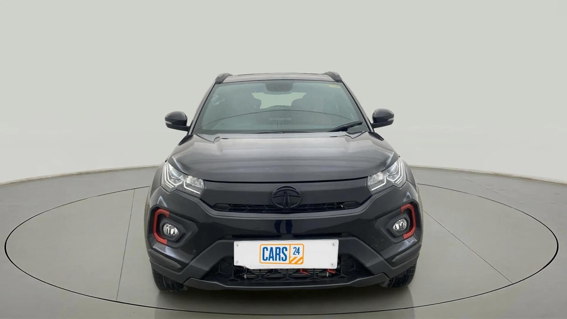 Front view of a Tata Nexon 2017-2023
