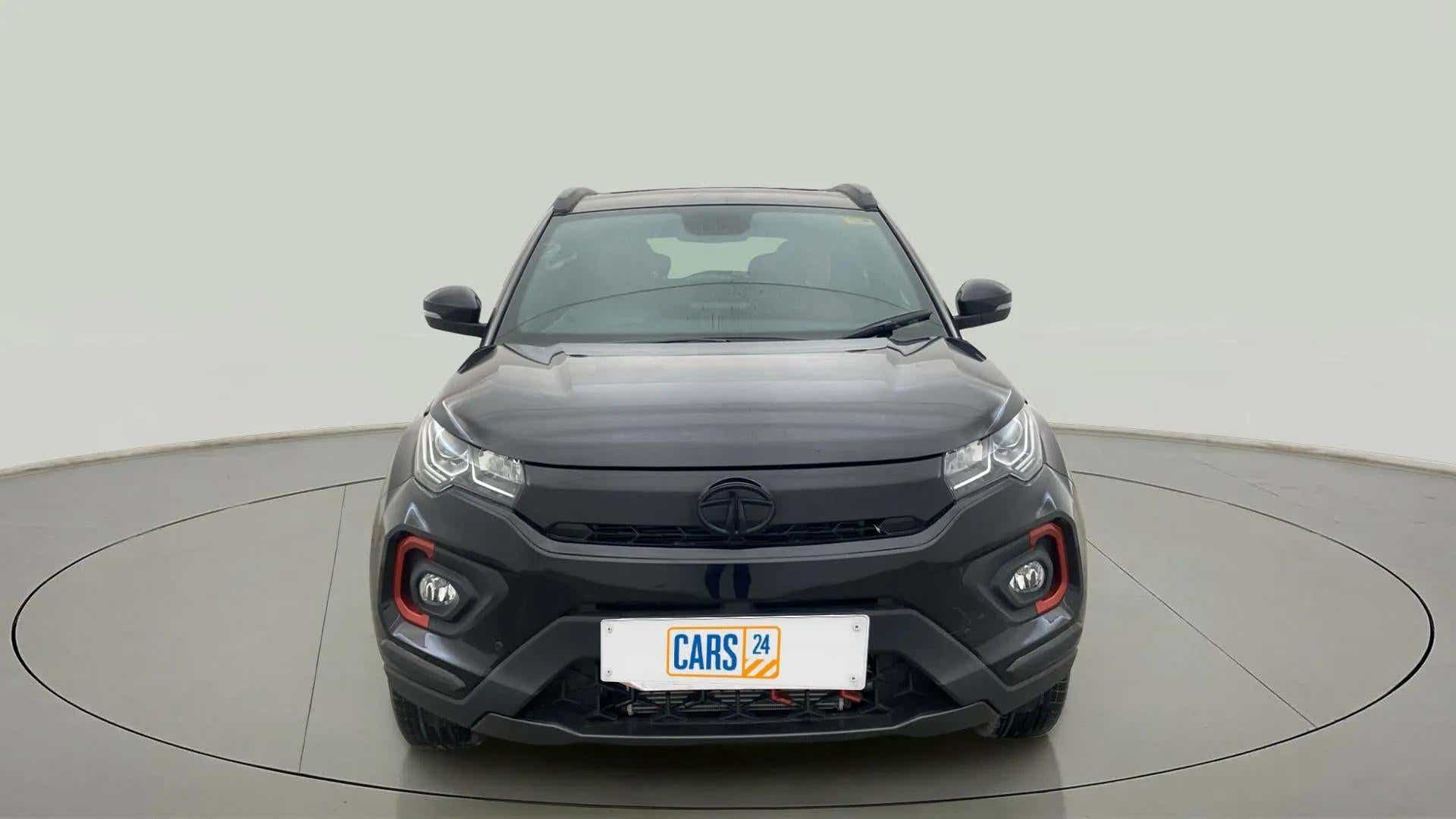 Front view of a Tata Nexon 2017-2023