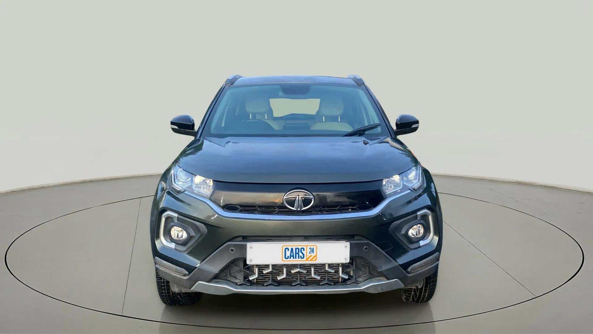 Front view of a Tata Nexon 2017-2023