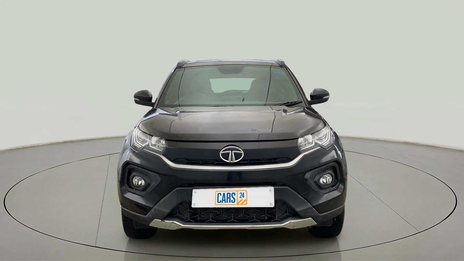 Front view of a Tata Nexon 2017-2023