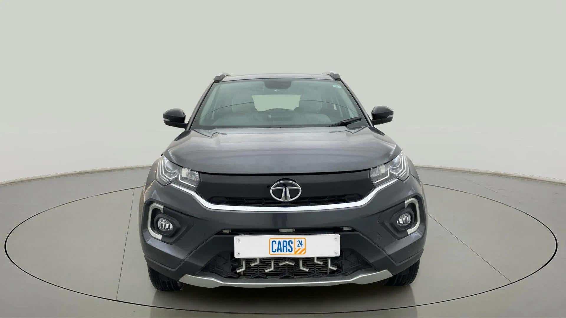 Front view of a Tata Nexon 2017-2023