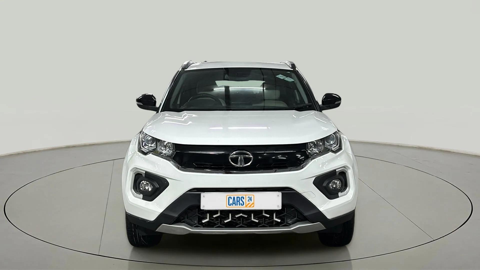 Front view of a Tata Nexon 2017-2023