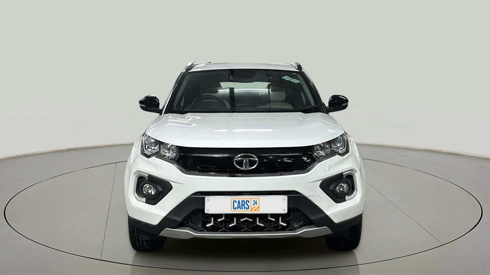 Front view of a Tata Nexon 2017-2023