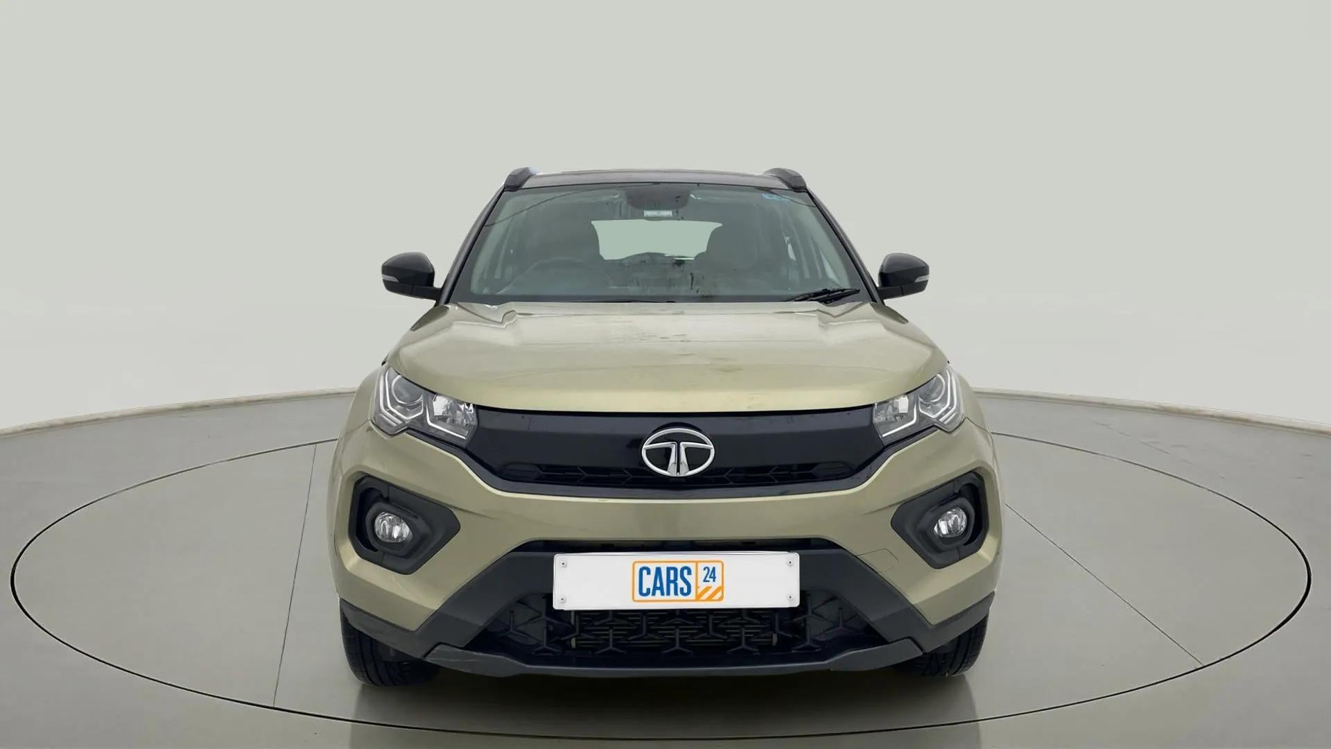Front view of a Tata Nexon 2017-2023