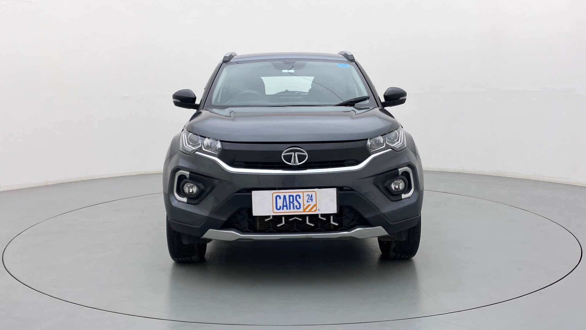 Front view of a Tata Nexon 2017-2023