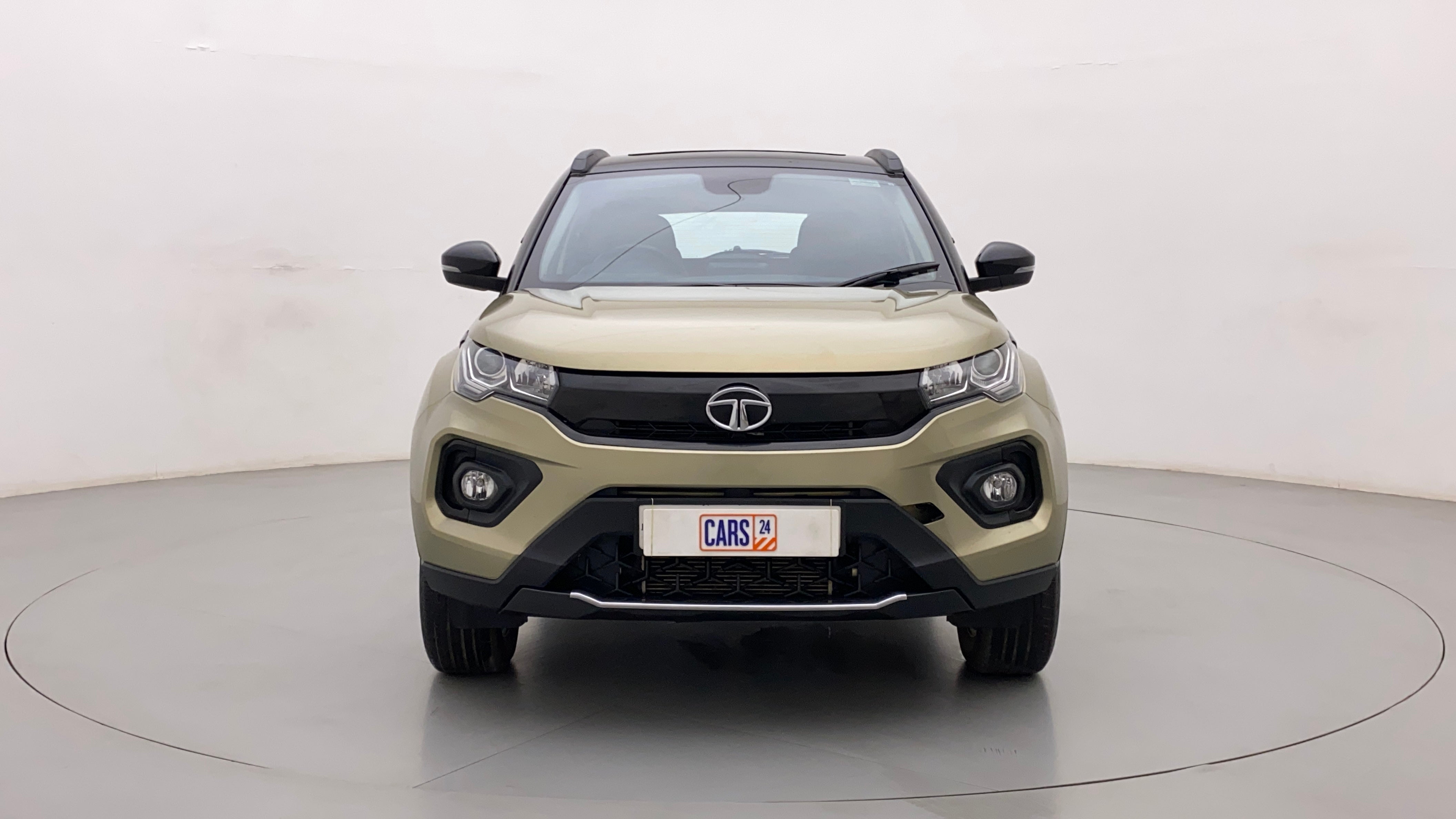 Front view of a Tata Nexon 2017-2023