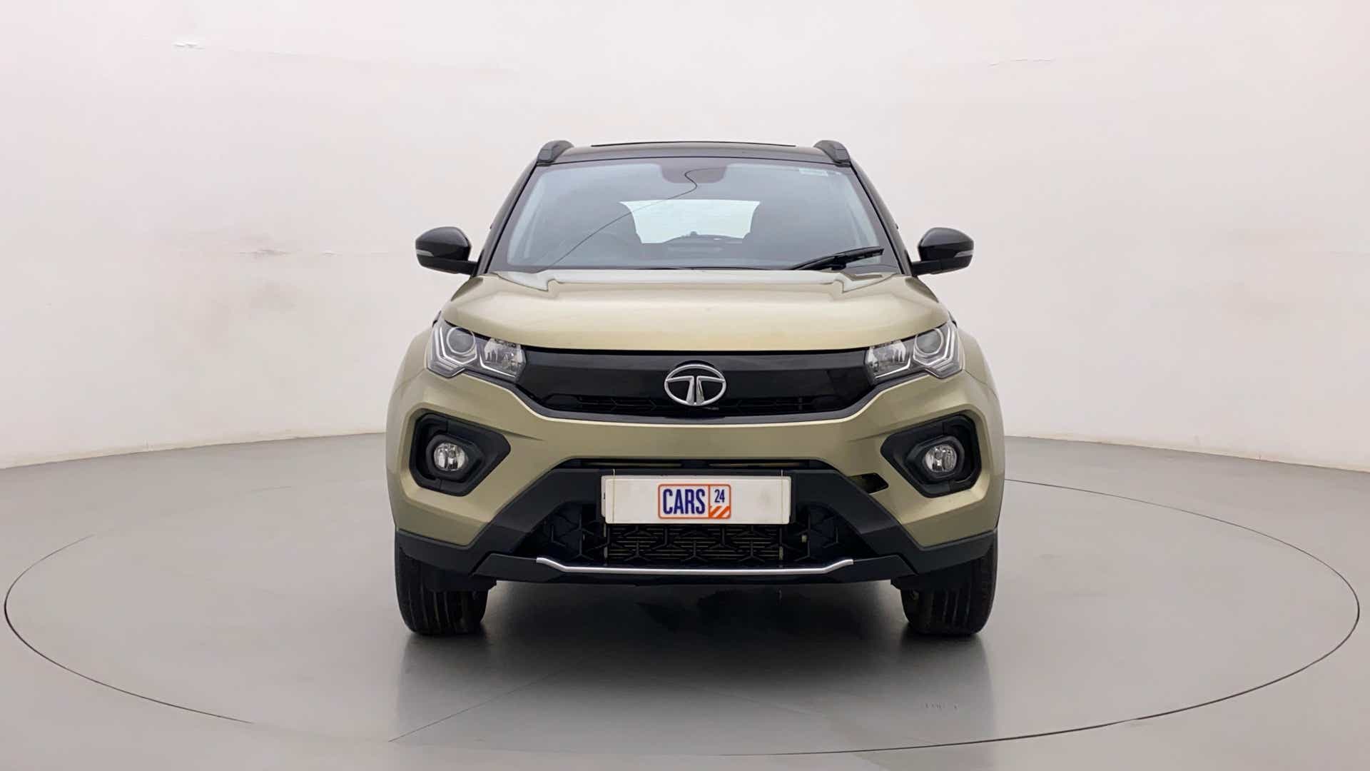 Front view of a Tata Nexon 2017-2023