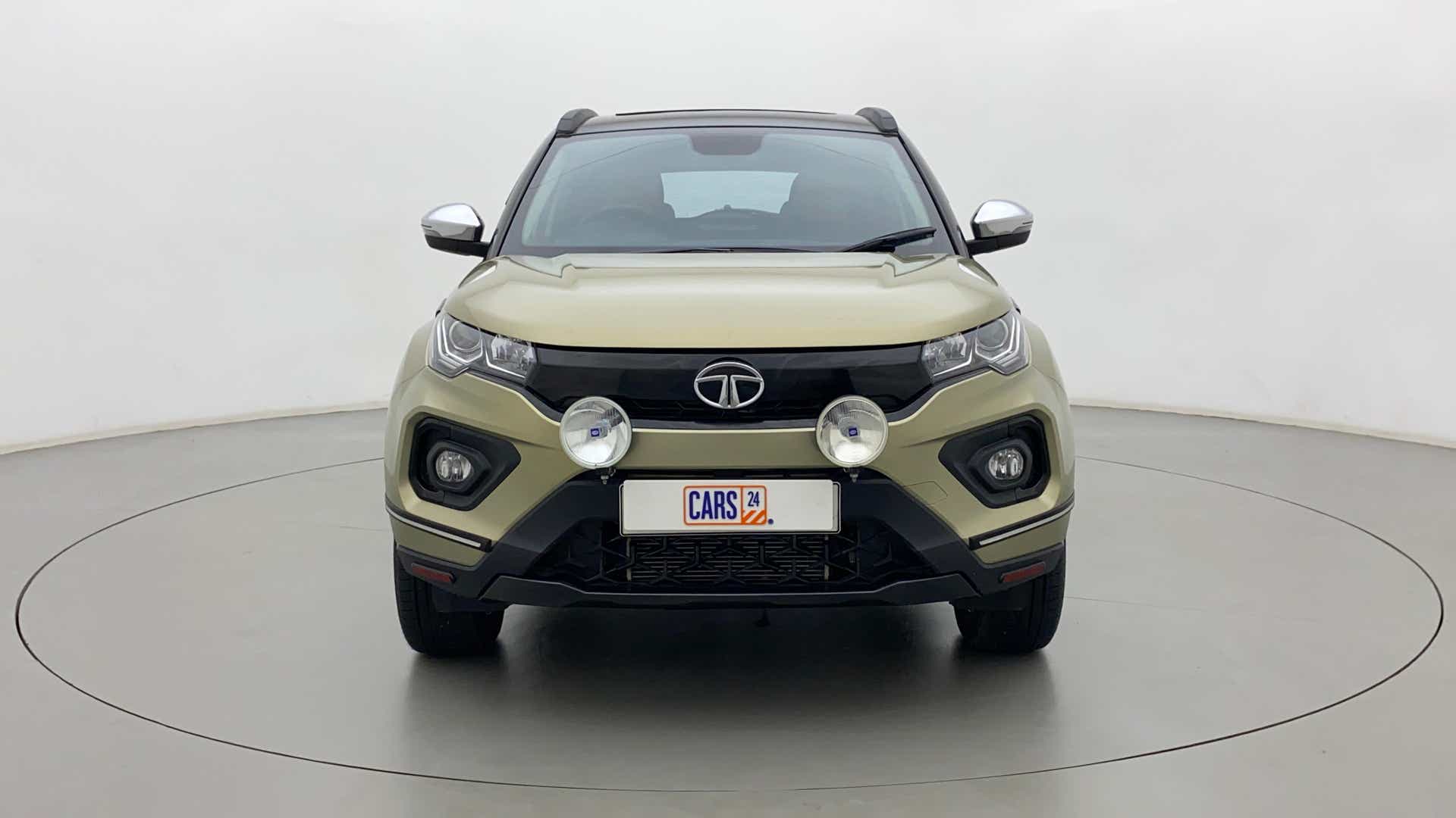 Front view of a Tata Nexon 2017-2023